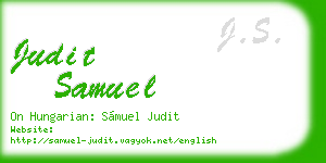 judit samuel business card